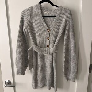 Tularosa Gray Long Sleeve Dress